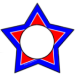 Red White & Blue Star Red White & Blue Star